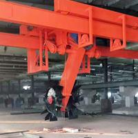 重庆涪陵自走轮式翻抛机厂家-鸡粪建槽式含轨道翻粪机价格(图1)